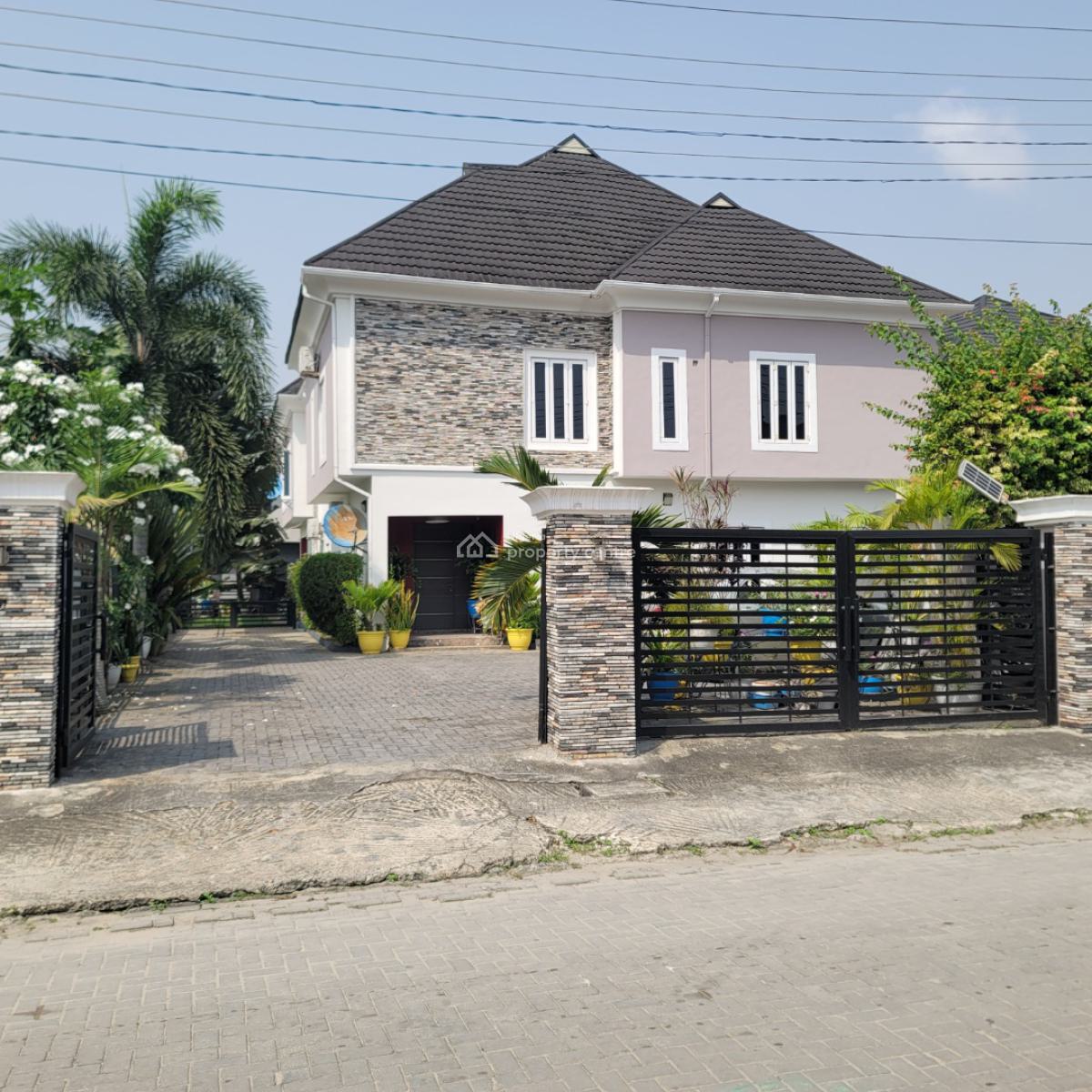 6 Bedroom Partially Furnished Fully Detached Duplex, Behind Shoprite Novare Mall/ Pearl Garden Estate, Sangotedo, Ajah, Lagos, Detached Duplex for Sale