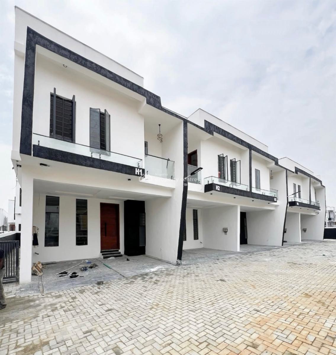 New Beautiful 4 Bedroom Duplex, Premium Estate, Ikota, Lekki, Lagos, Terraced Duplex for Sale