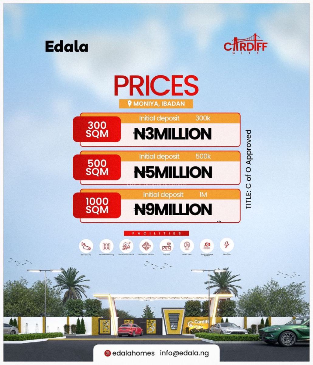Land, Cardiff City Moniya, Ibadan, Oyo, Residential Land for Sale