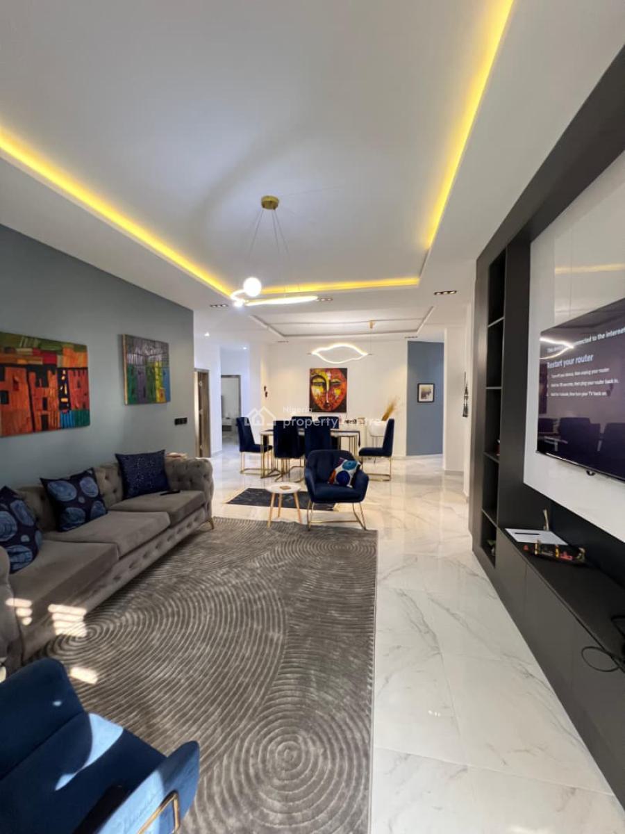 Water View* Fully Furnished *3 Bedroom* Apartment, Banana Island Road, Banana Island, Ikoyi, Lagos, Flat / Apartment for Rent