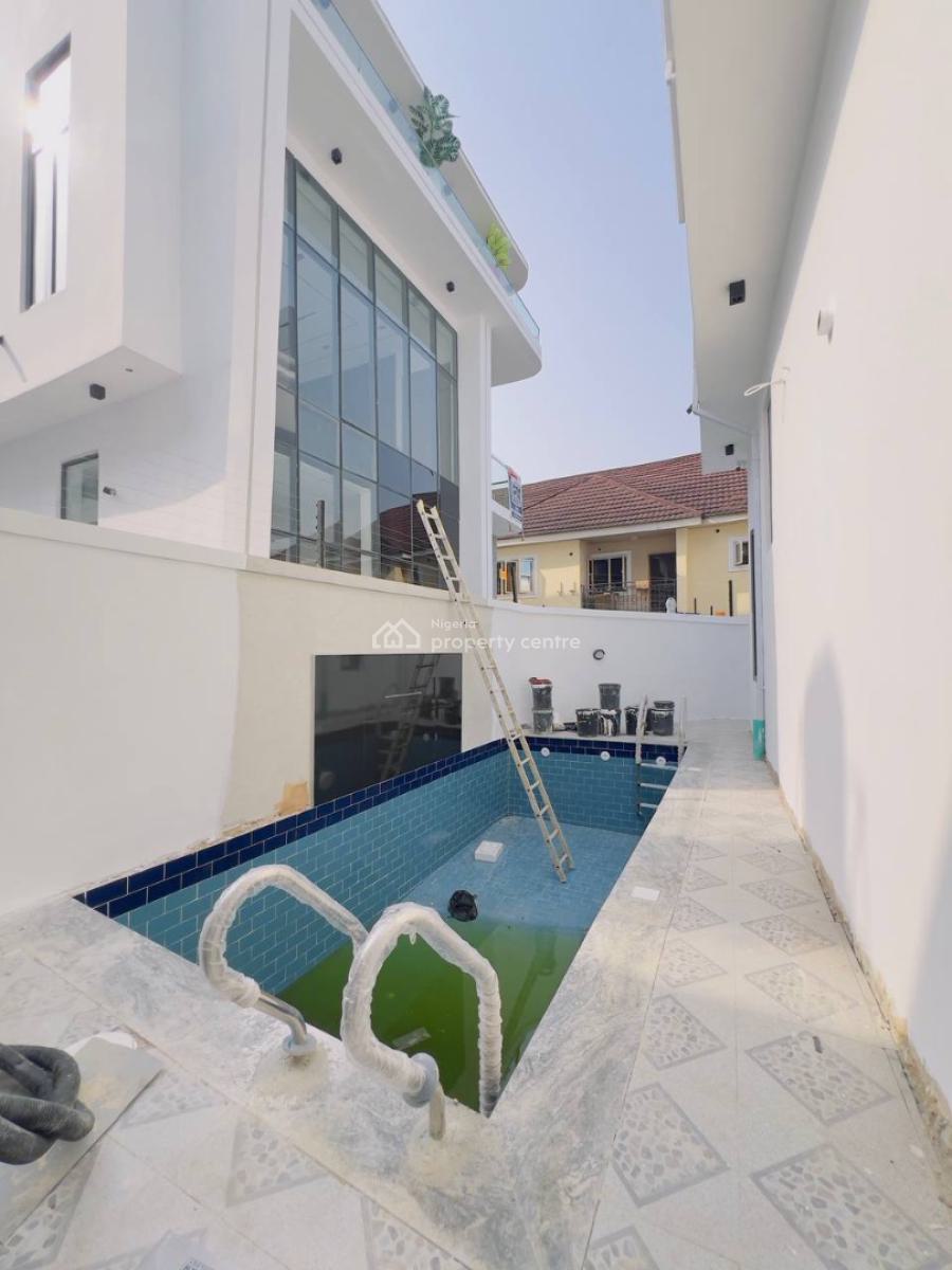 5 Bedroom Fully Detached Duplex +bq with Pool, Chevron Tollgate, Lekki, Lagos, Detached Duplex for Sale