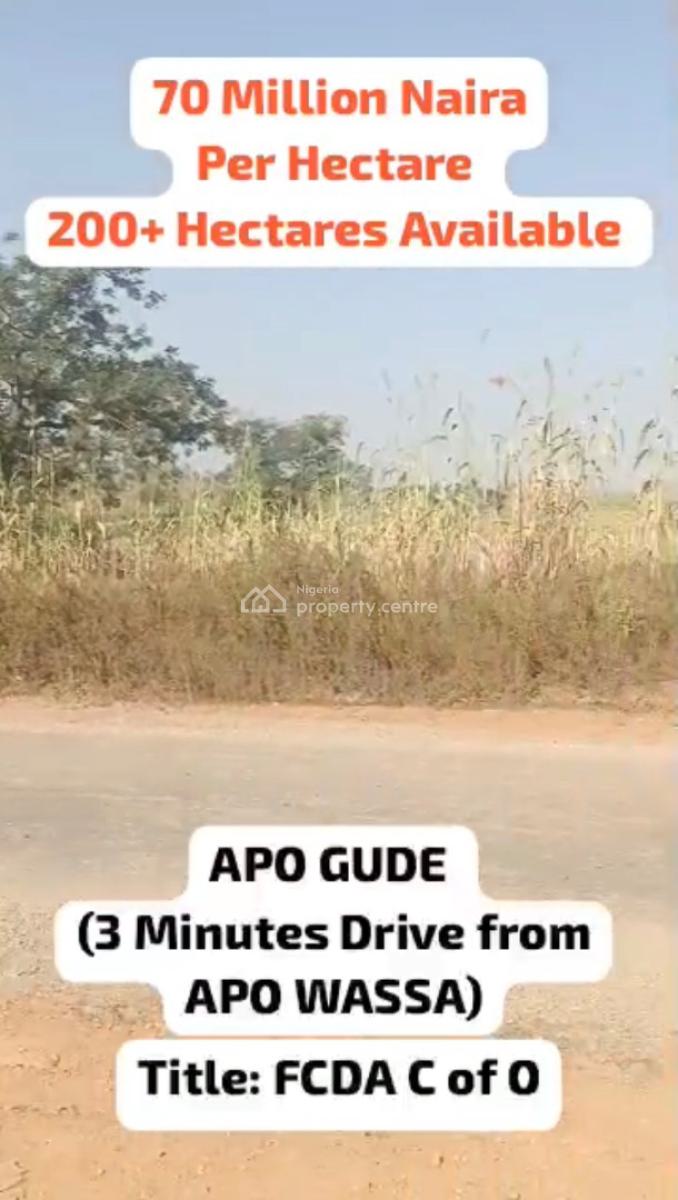 Over 200 Hectares of Fcda C of O Land in Apo Gude (near Apo Wassa), Over 200 Hectares of Fcda C of O Land in Apo Gude (near Apo Wassa), Wasa, Apo, Abuja, Mixed-use Land for Sale