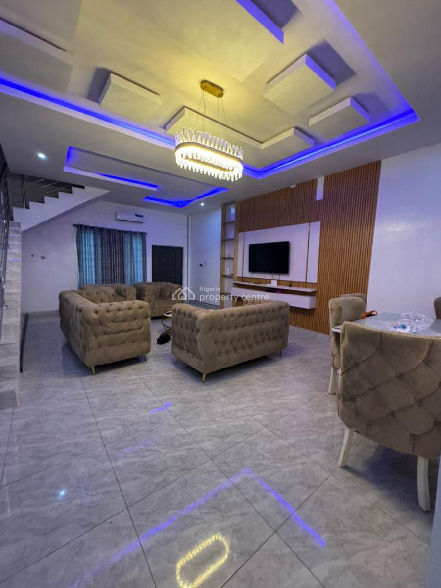 Luxury 3 Bedrooms Terrace with Self Compound, Pepperoni, Atlantic Nominees, Ajah, Lagos, Terraced Duplex for Rent