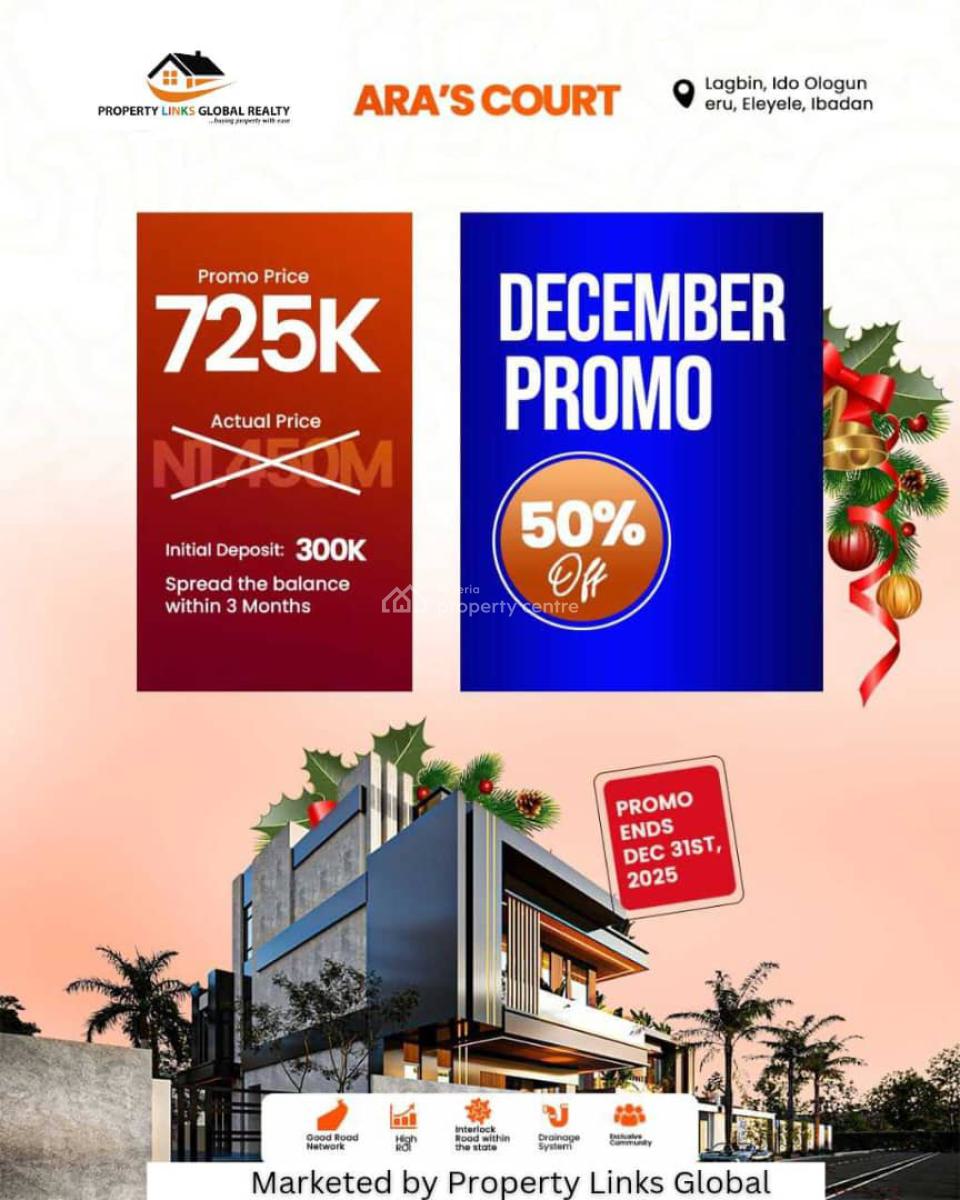 Secured and Verified Land with Instant Allocation, Aras Court Estate ,lagbin Ido Ologuneru,, Ibadan, Oyo, Residential Land for Sale