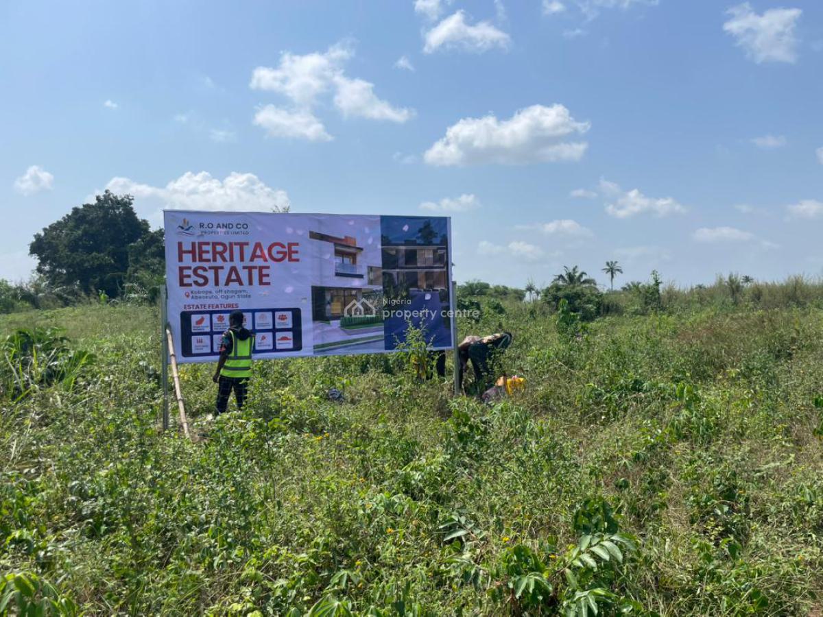Land with Good Road Network 100% Dry, Heritage Estate in Kobape, Off Shagamu, Abeokuta South, Ogun, Mixed-use Land for Sale