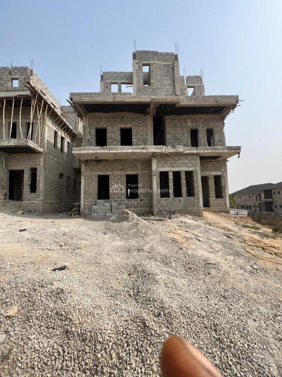 5 Bedrooms Detached Duplex Carcass with a Room Bq Attached., Katampe Extension, Katampe, Abuja, Detached Duplex for Sale