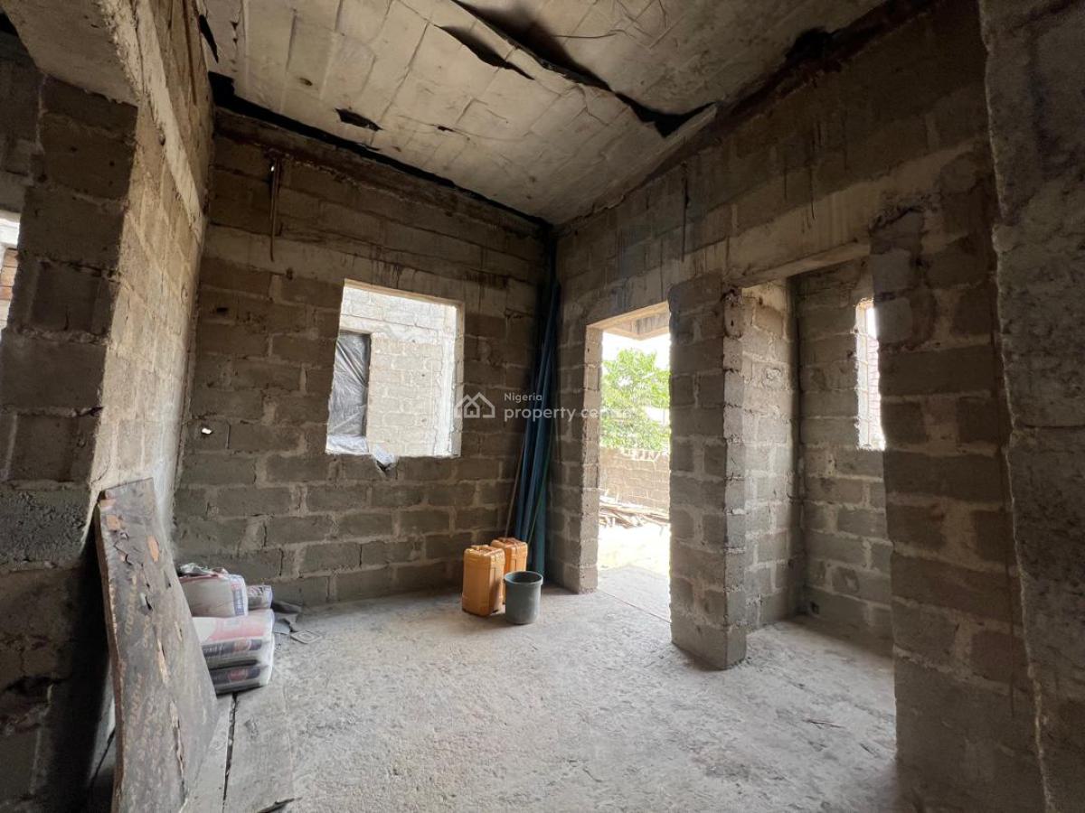 5 Bedrooms Detached Duplex Carcass with a Room Bq Attached., Katampe Extension, Katampe, Abuja, Detached Duplex for Sale