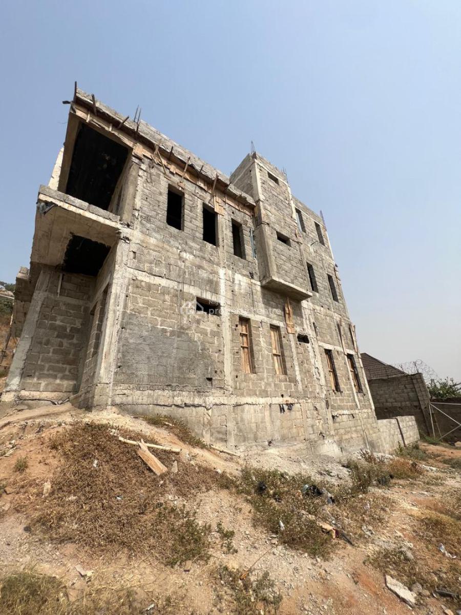 5 Bedrooms Detached Duplex Carcass with a Room Bq Attached., Katampe Extension, Katampe, Abuja, Detached Duplex for Sale