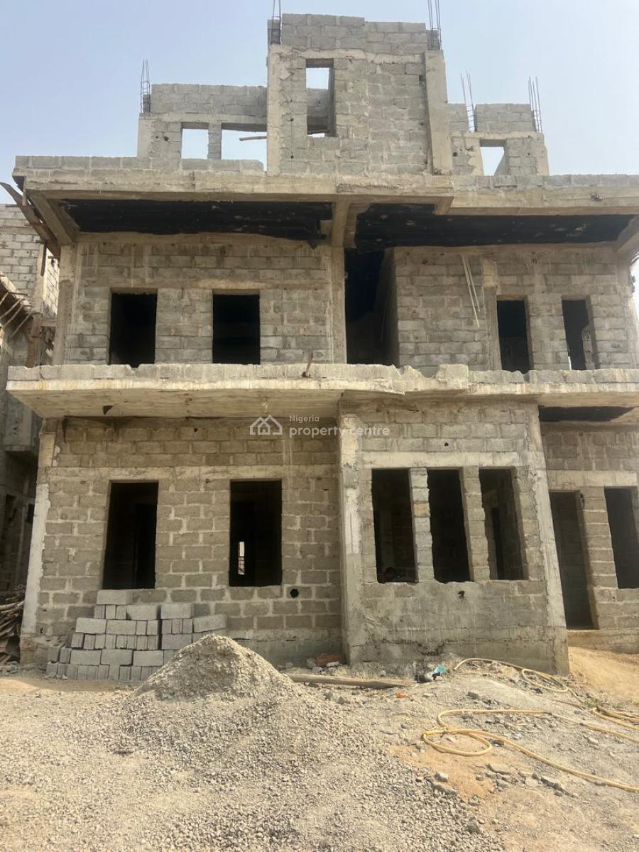 5 Bedrooms Detached Duplex Carcass with a Room Bq Attached., Katampe Extension, Katampe, Abuja, Detached Duplex for Sale