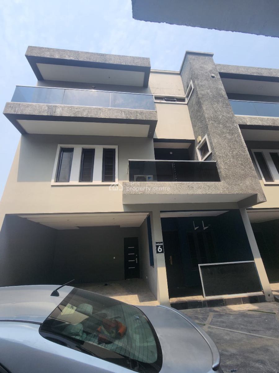 Beautiful Furnished 5 Bedrooms Terrace Duplex with Bq, Ikate By New Coastal Road, Ikate, Lekki, Lagos, Terraced Duplex for Rent