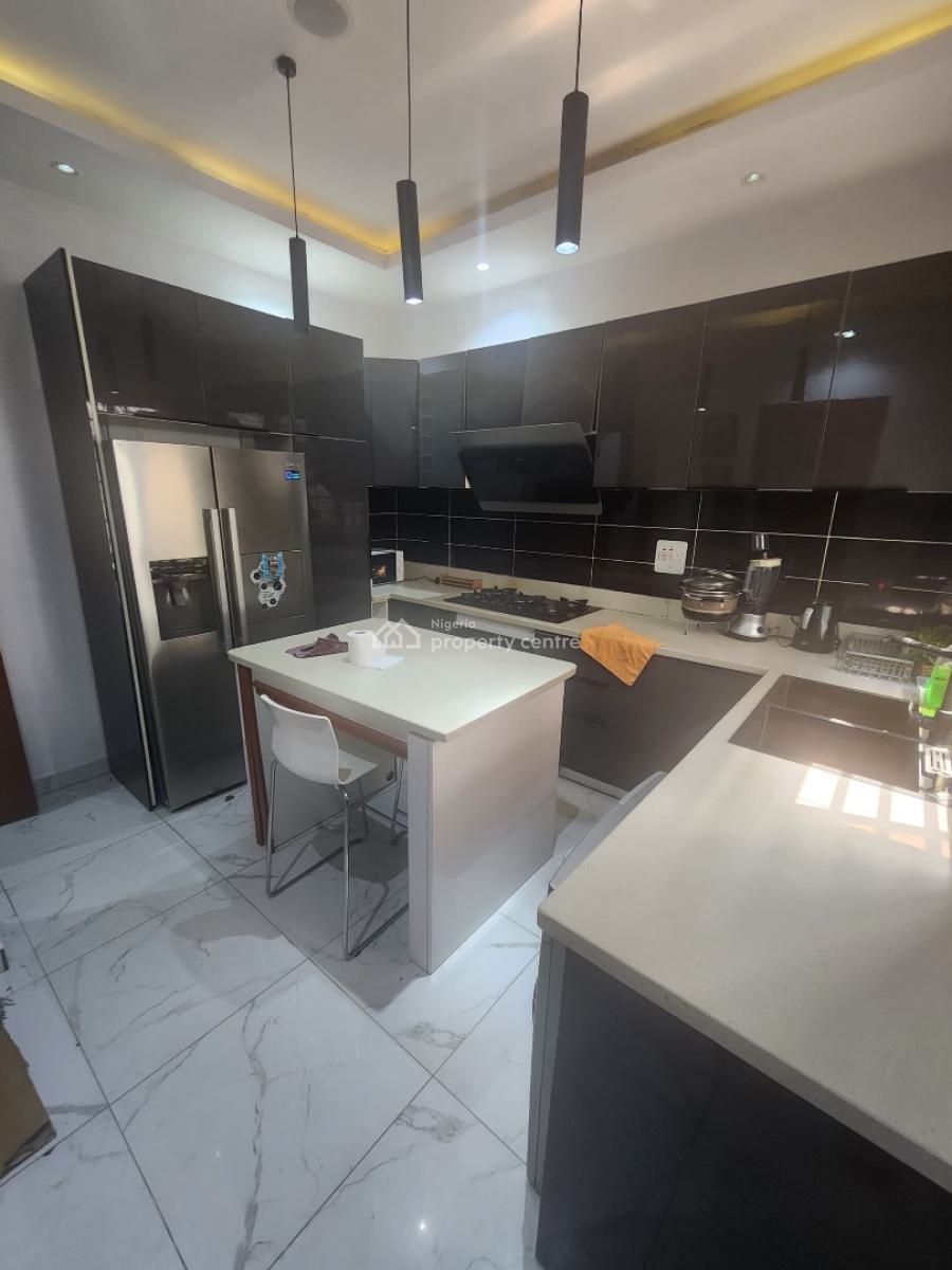 Beautiful Furnished 5 Bedrooms Terrace Duplex with Bq, Ikate By New Coastal Road, Ikate, Lekki, Lagos, Terraced Duplex for Rent