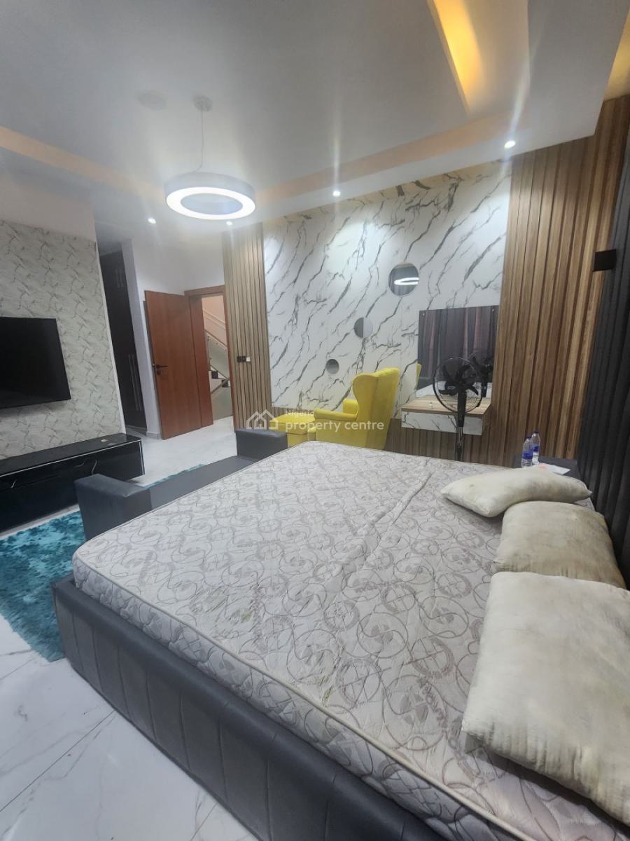 Beautiful Furnished 5 Bedrooms Terrace Duplex with Bq, Ikate By New Coastal Road, Ikate, Lekki, Lagos, Terraced Duplex for Rent