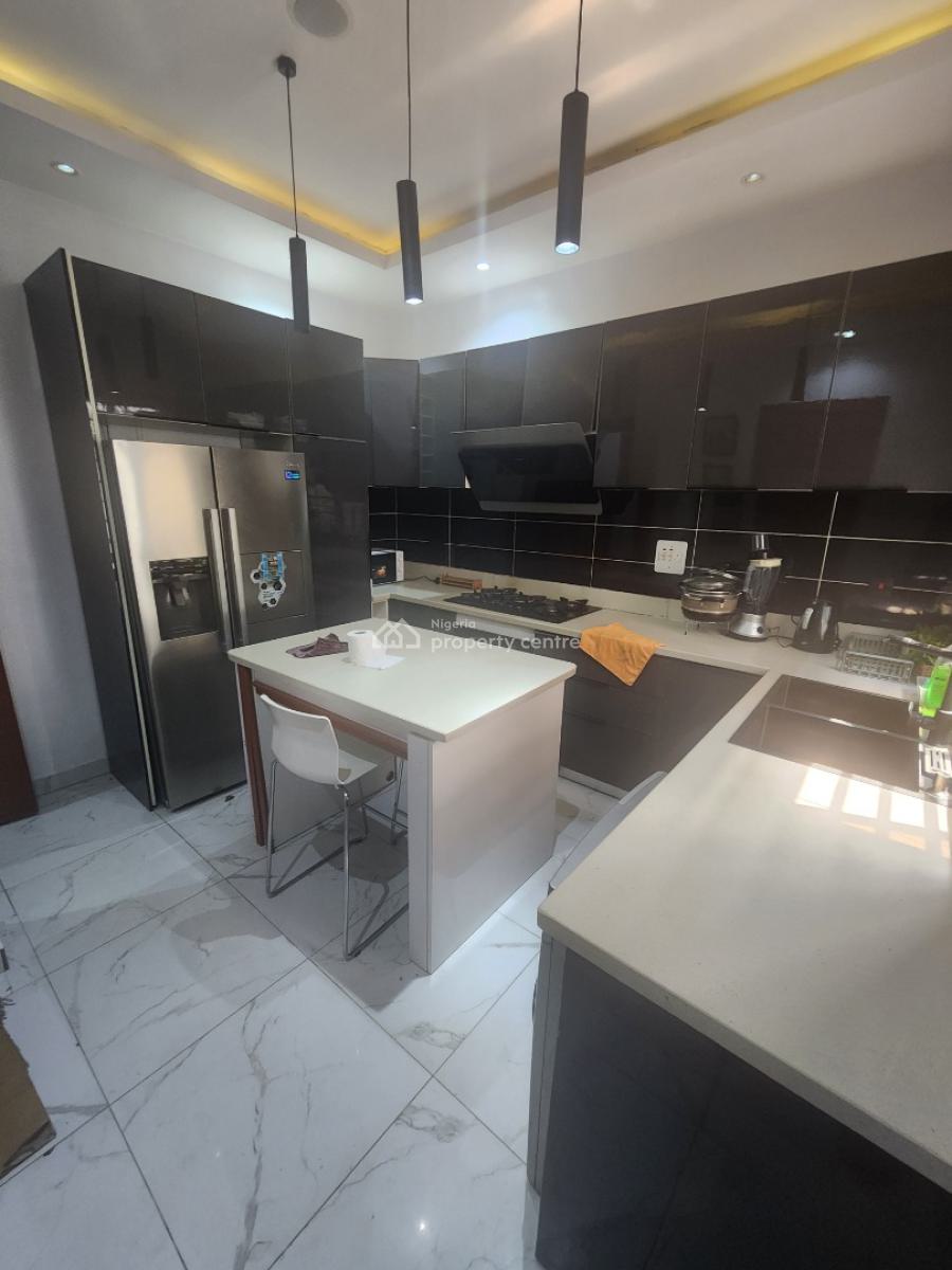 Furnished 5 Bedeoom Terrace Duplex with Bq and Rooftop Sitout, Coastal Road Ikate, Ikate, Lekki, Lagos, Terraced Duplex for Rent