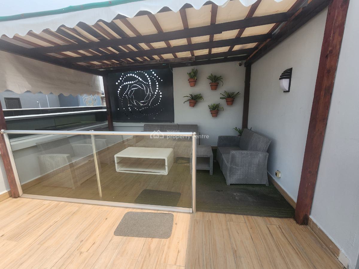 Furnished 5 Bedeoom Terrace Duplex with Bq and Rooftop Sitout, Coastal Road Ikate, Ikate, Lekki, Lagos, Terraced Duplex for Rent