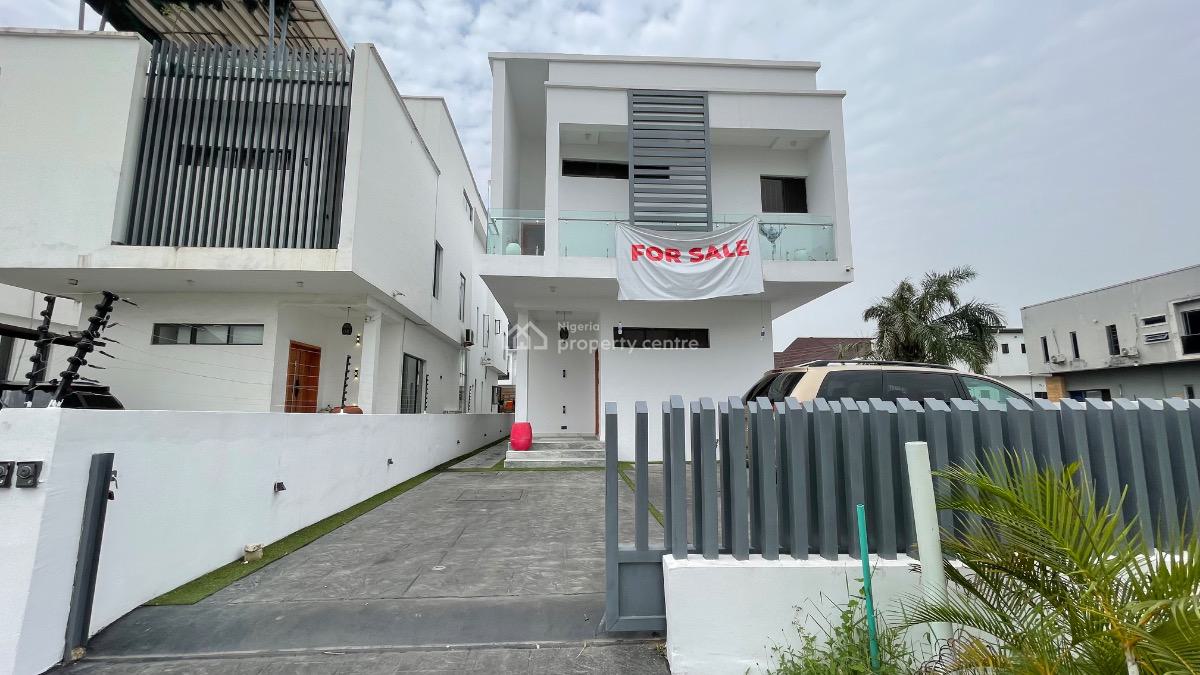 Sweet 5 Bedroom Fully Detached House with a Bq and Swimming Pool, Chevron, Lekki, Lagos, Detached Duplex for Sale