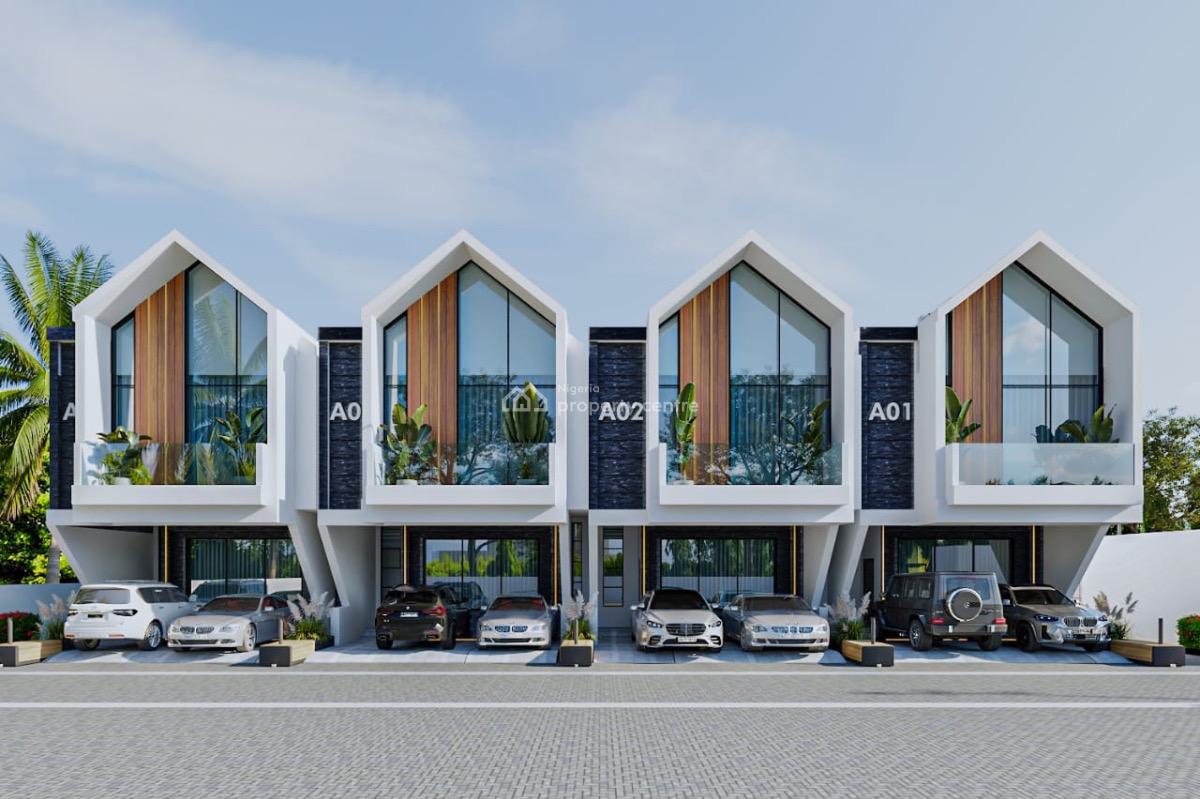 Luxury 3 Bedroom Terrace Duplex with Studio Apartment Bq, Atican Beachview Estate, Ajah, Lagos, Terraced Duplex for Sale