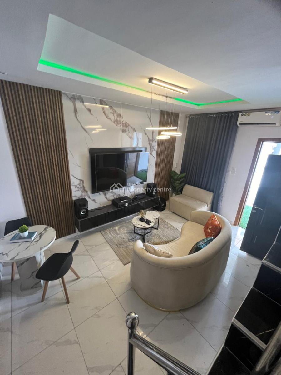 Fully Furnished 3 Bedroom Terrace Duplex in a Secure Estate, Ikota, Lekki, Lagos, Terraced Duplex for Rent
