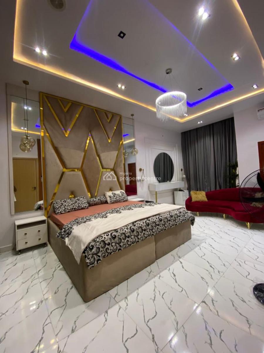 Beautiful Furnished 4 Bedrooms Semi Detached Duplex with Bq, Orchid Road /gated Estate with Access Code, Lekki Phase 2, Lekki, Lagos, Semi-detached Duplex for Rent