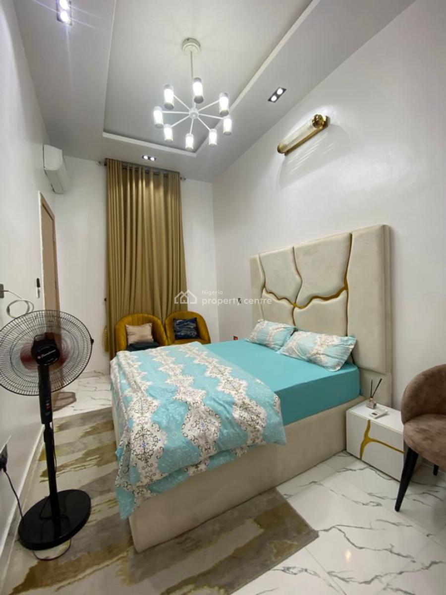 Beautiful Furnished 4 Bedrooms Semi Detached Duplex with Bq, Orchid Road /gated Estate with Access Code, Lekki Phase 2, Lekki, Lagos, Semi-detached Duplex for Rent