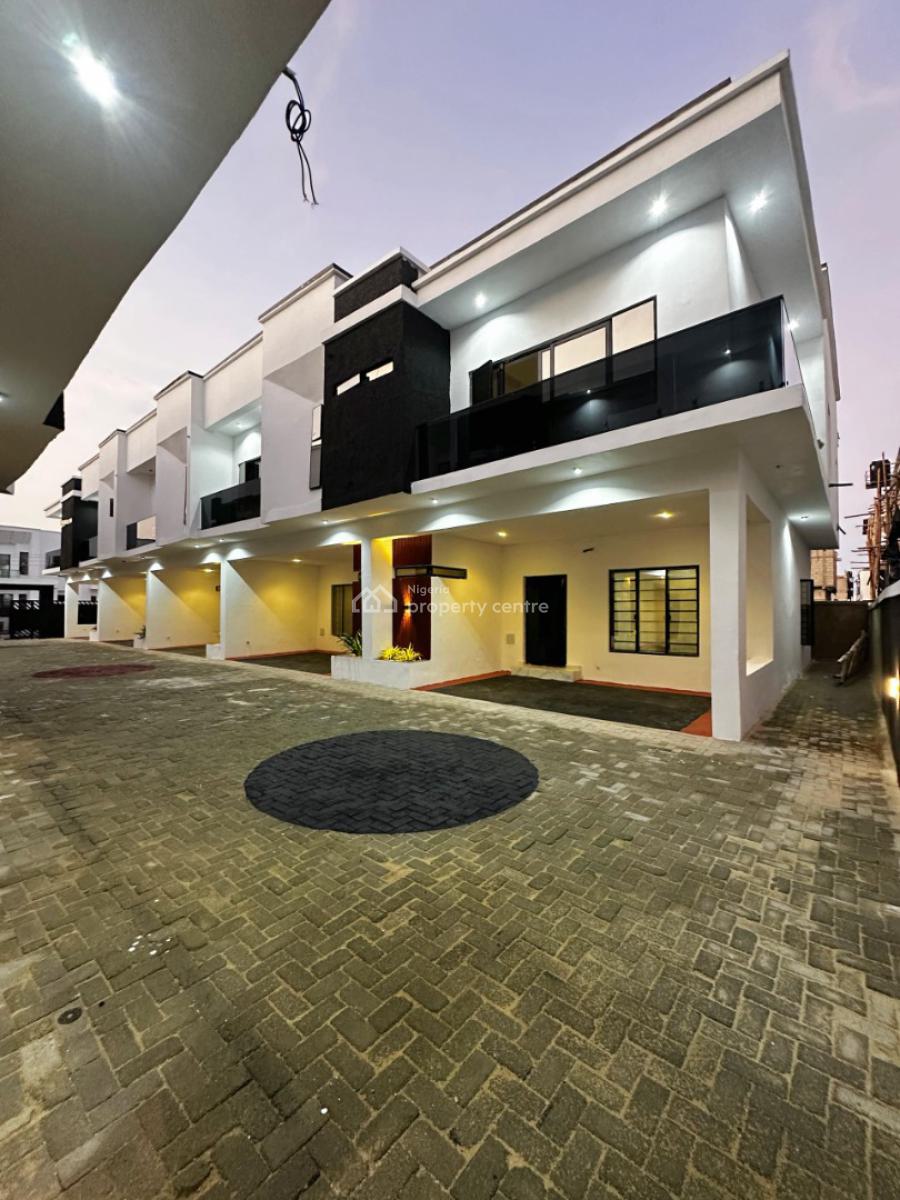 Spacious 3 Bedrooms Terrace Detached Duplex with Bq, Ikota, Lekki, Lagos, Terraced Duplex for Sale