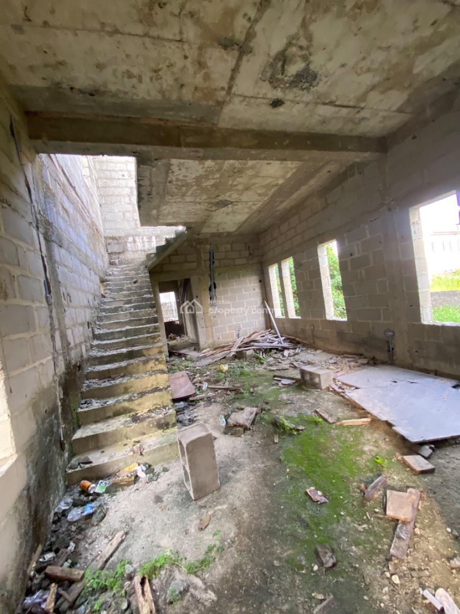 4bedroom Carcass on Half Plot, Peninsula Gardens Estate, Sangotedo, Ajah, Lagos, Detached Duplex for Sale