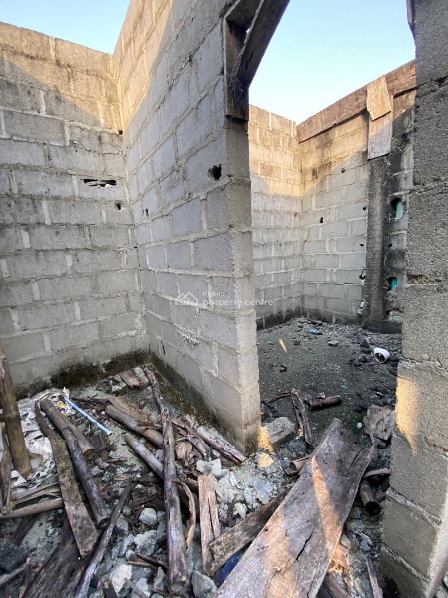 4bedroom Carcass on Half Plot, Peninsula Gardens Estate, Sangotedo, Ajah, Lagos, Detached Duplex for Sale