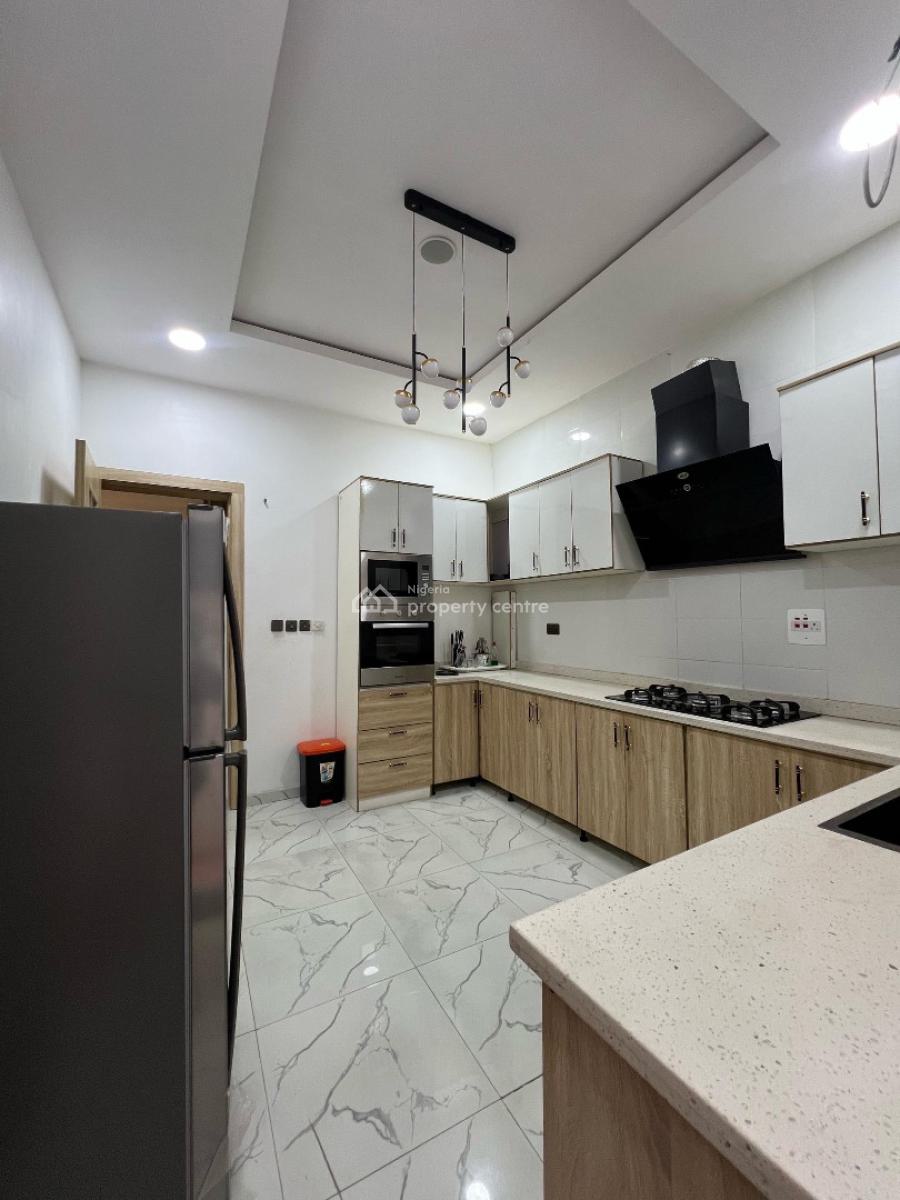 Fully Furnished 4bedroom Semi Detached Duplex with Solar, Ikota, Lekki, Lagos, Semi-detached Duplex for Rent