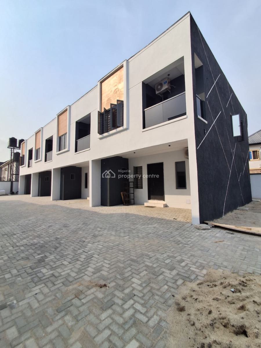 Standard 4 Bedroom Terrace Duplex in a Serene Environment, Sangotedo, Ajah, Lagos, Terraced Duplex for Sale
