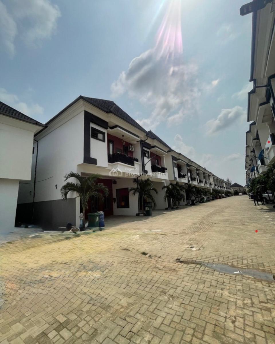 Serviced 4 Bedroom Terrace in a Secured Estate, Ikota, Lekki, Lagos, Terraced Duplex for Rent