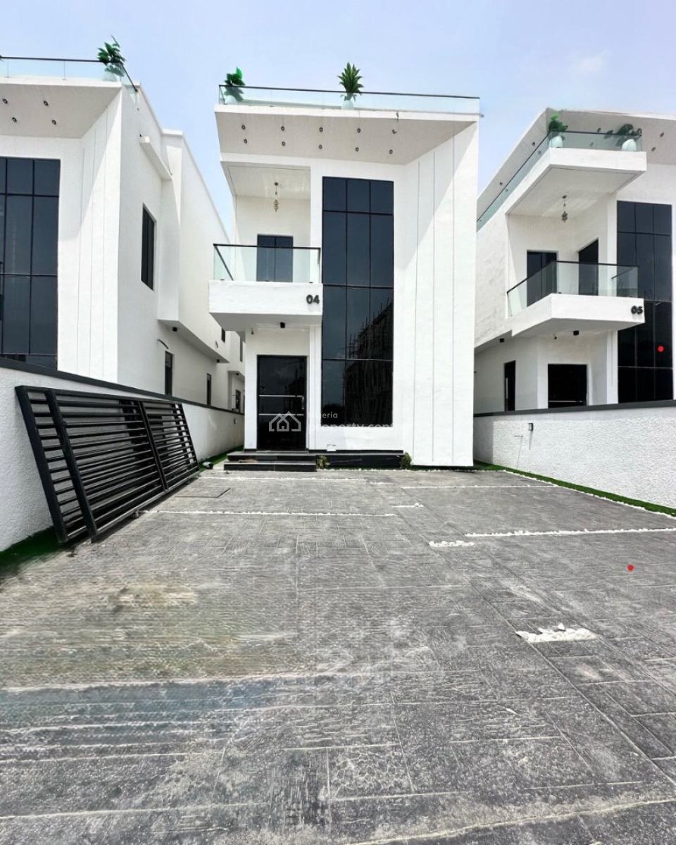5 Bedroom Fully Detached Duplex with Bq & Pool, Chevron, Lekki, Lagos, Detached Duplex for Rent