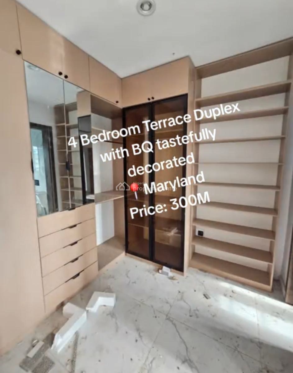 Tastefully Decorated 4bedroom Terrace Duplex with Bq, Maryland, Maryland, Lagos, Terraced Duplex for Sale