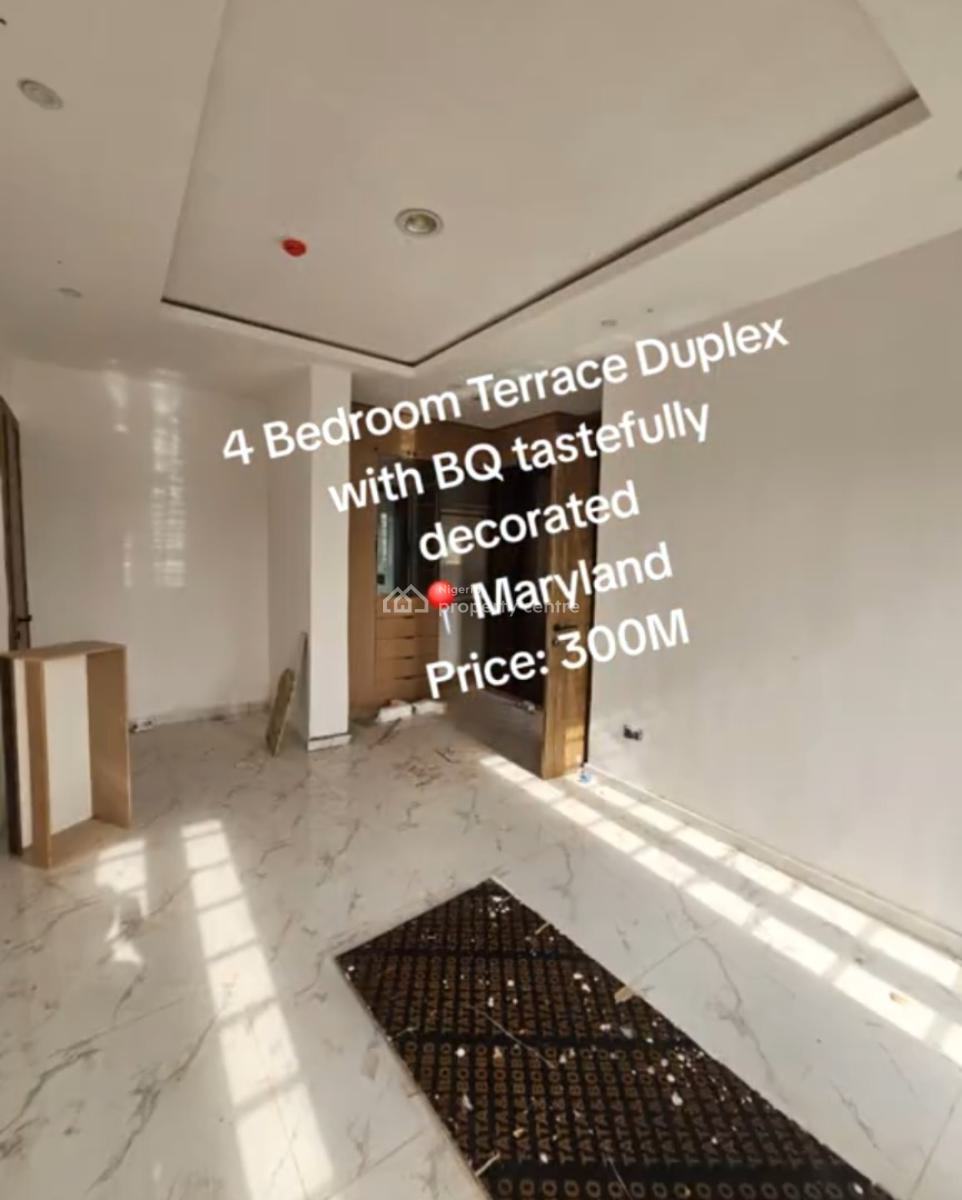 Tastefully Decorated 4bedroom Terrace Duplex with Bq, Maryland, Maryland, Lagos, Terraced Duplex for Sale
