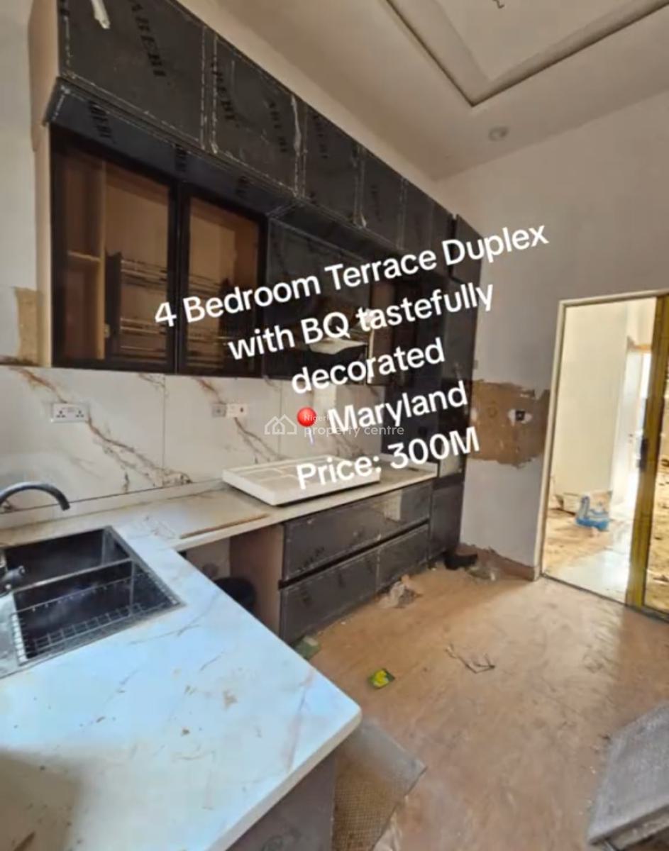 Tastefully Decorated 4bedroom Terrace Duplex with Bq, Maryland, Maryland, Lagos, Terraced Duplex for Sale