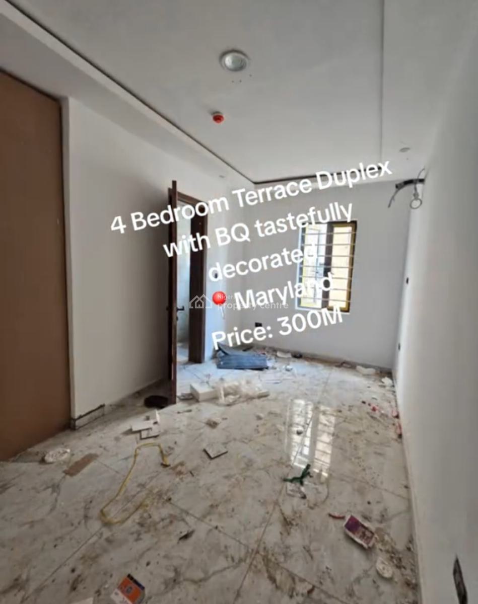 Tastefully Decorated 4bedroom Terrace Duplex with Bq, Maryland, Maryland, Lagos, Terraced Duplex for Sale