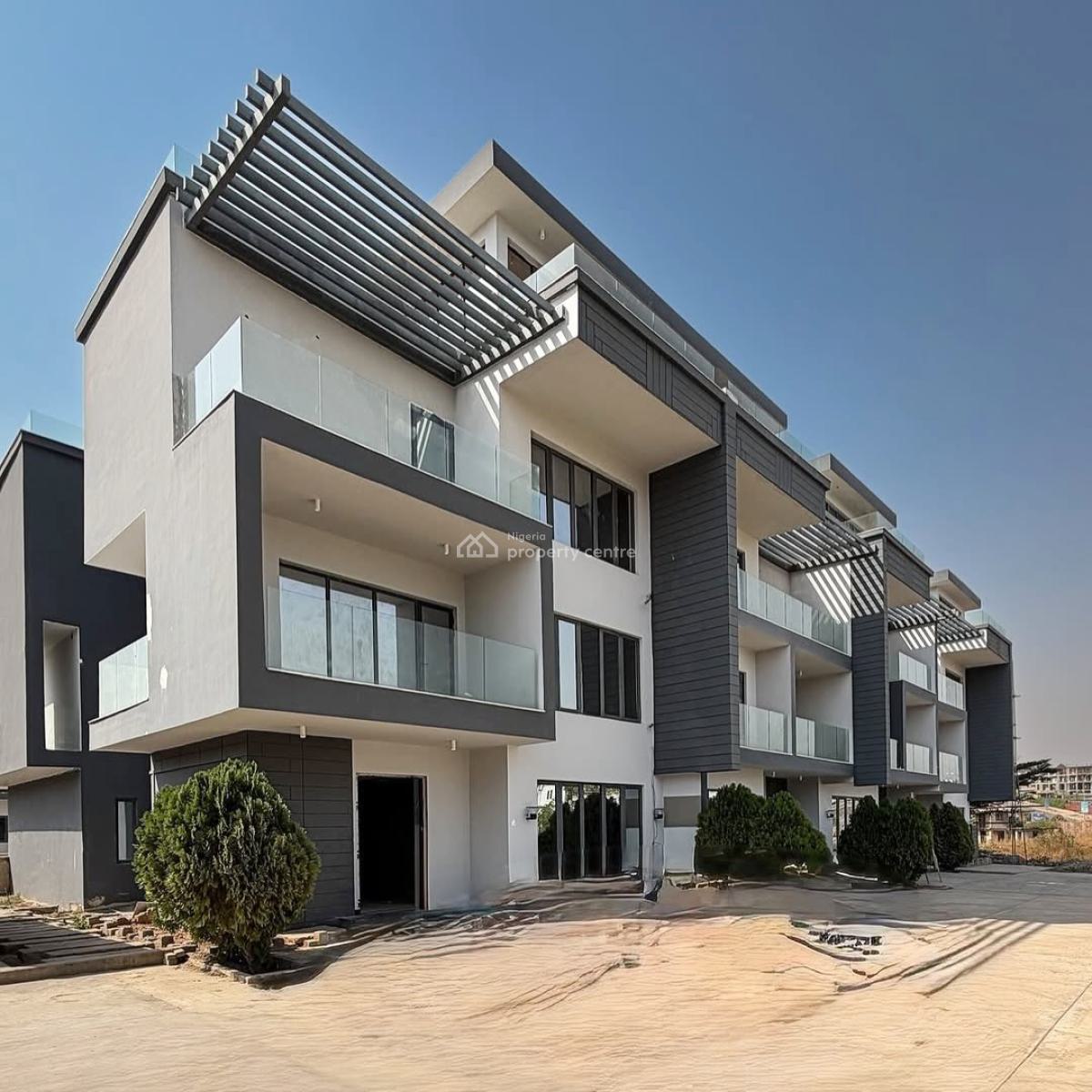 Premium 5 Bedroom Terrace Duplex in an Elite Estate, By Coza Church, Guzape District, Abuja, Terraced Duplex for Sale