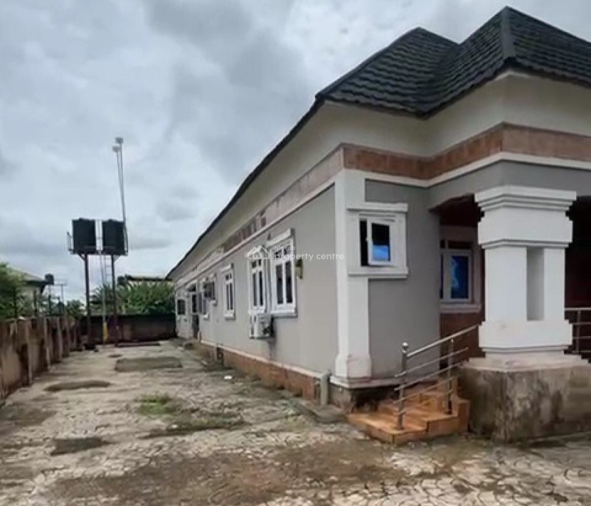 2 Flats of 3 Bedrooms Each on a 100ft By 200ft Land, Obeh Community, Sapele Road, Benin, Oredo, Edo, Detached Bungalow for Sale