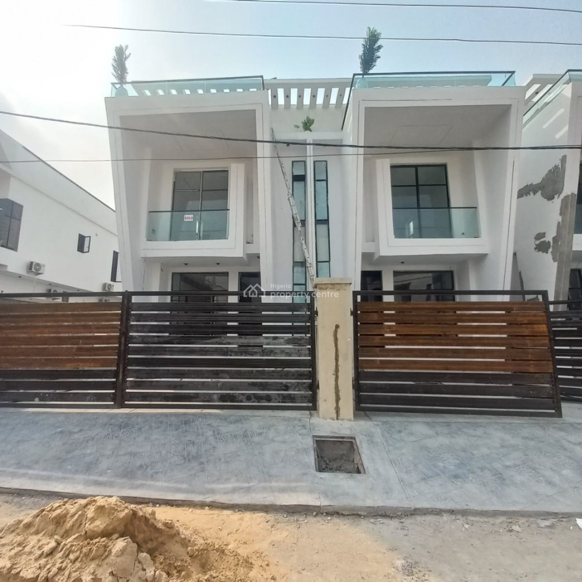 Newly Built 4 Bedroom Semi-detached Duplex with Bq, Ikota, Lekki, Lagos, Semi-detached Duplex for Sale