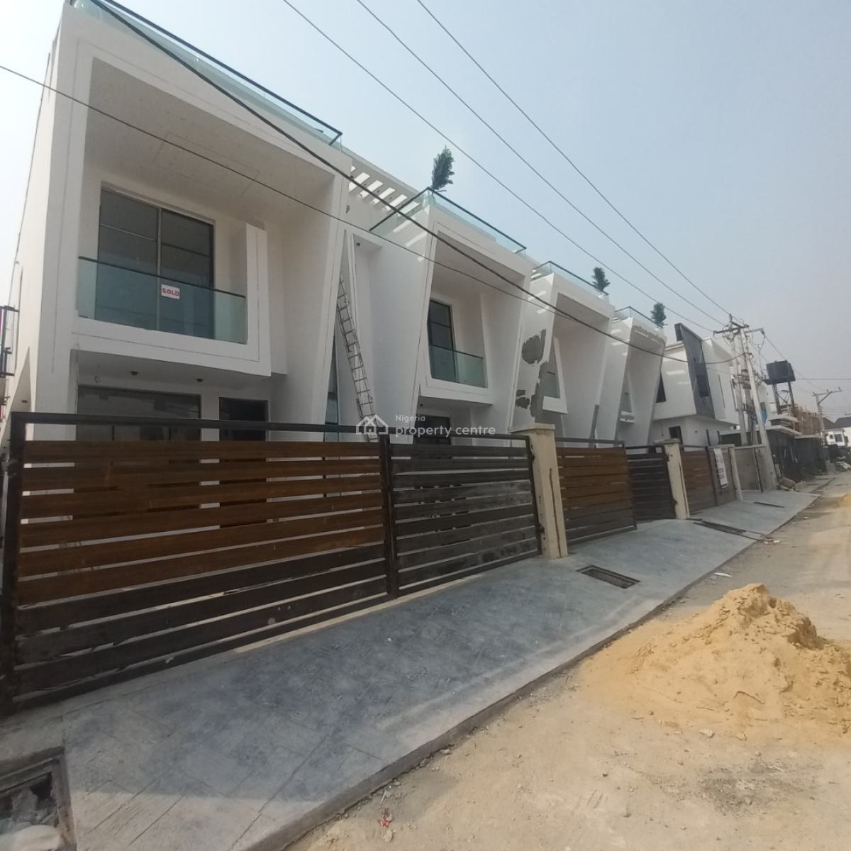 Newly Built 4 Bedroom Semi-detached Duplex with Bq, Ikota, Lekki, Lagos, Semi-detached Duplex for Sale