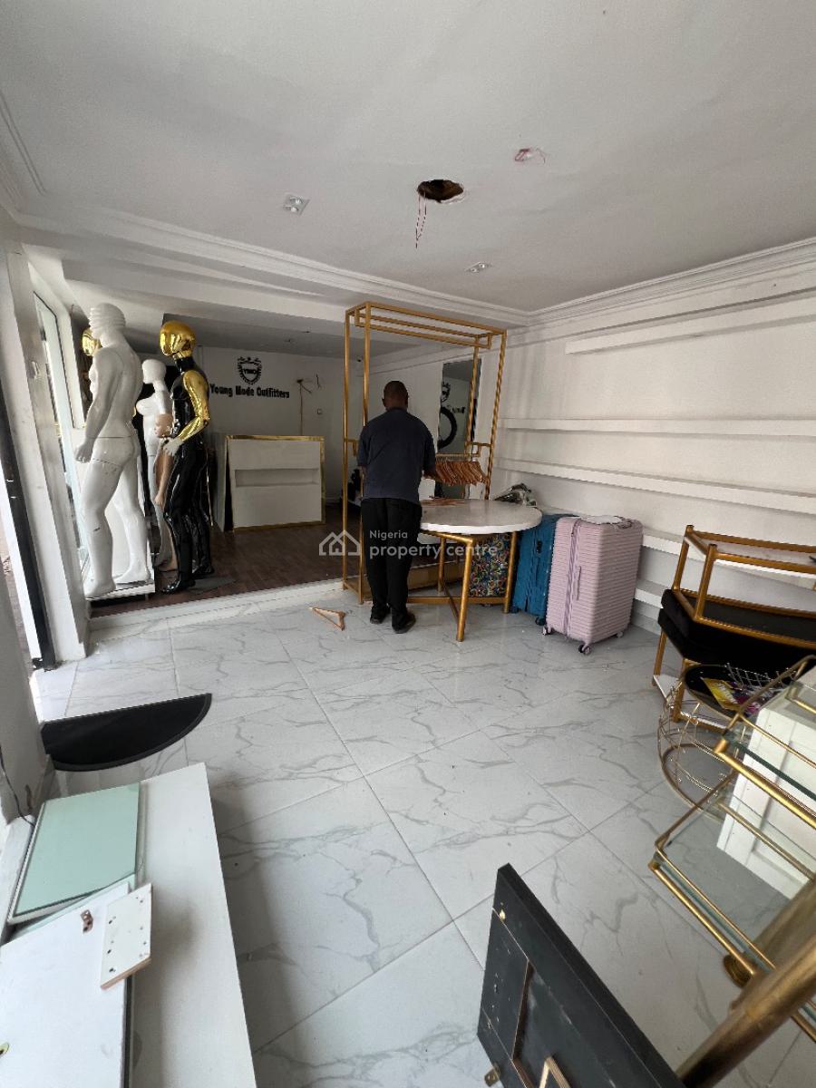 Shop Space Ground Floor Facing Road, Lekki Phase 1, Lekki, Lagos, Shop for Rent