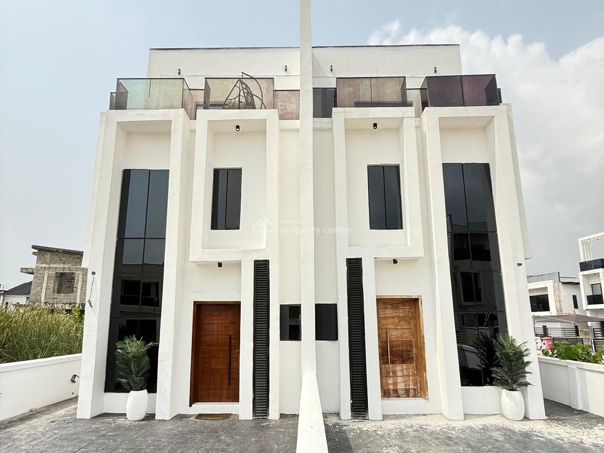 Fully Serviced Furnished 3 Bedrooms Semi Detached Duplex with Bq, Atican Beach Estate Ajah By Coastal Road, Ajah, Lagos, Semi-detached Duplex for Rent