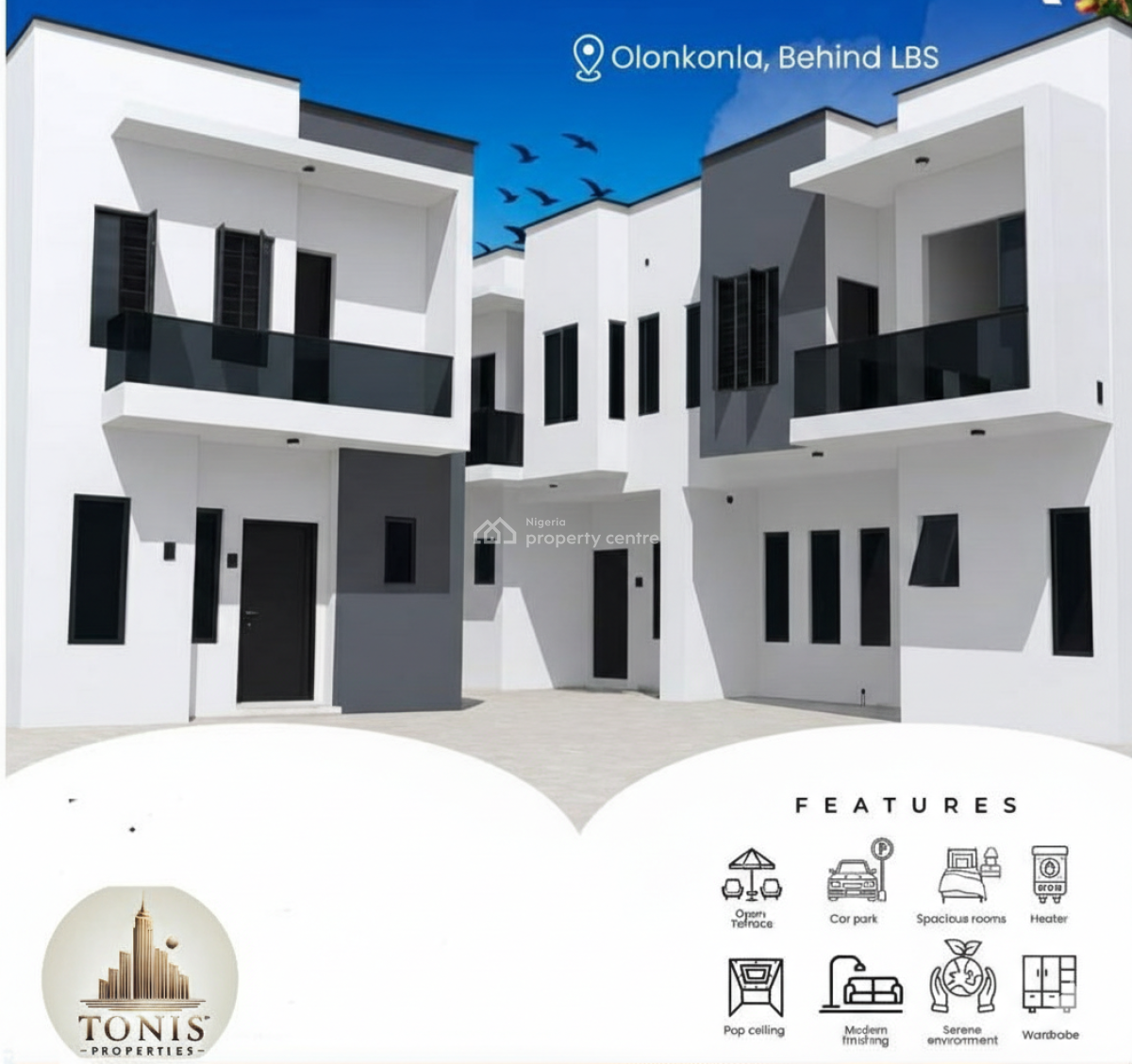 3 Bedroom Terrace Duplex, Lbs Axis, Olokonla, Ajah, Lagos, Terraced Duplex for Sale