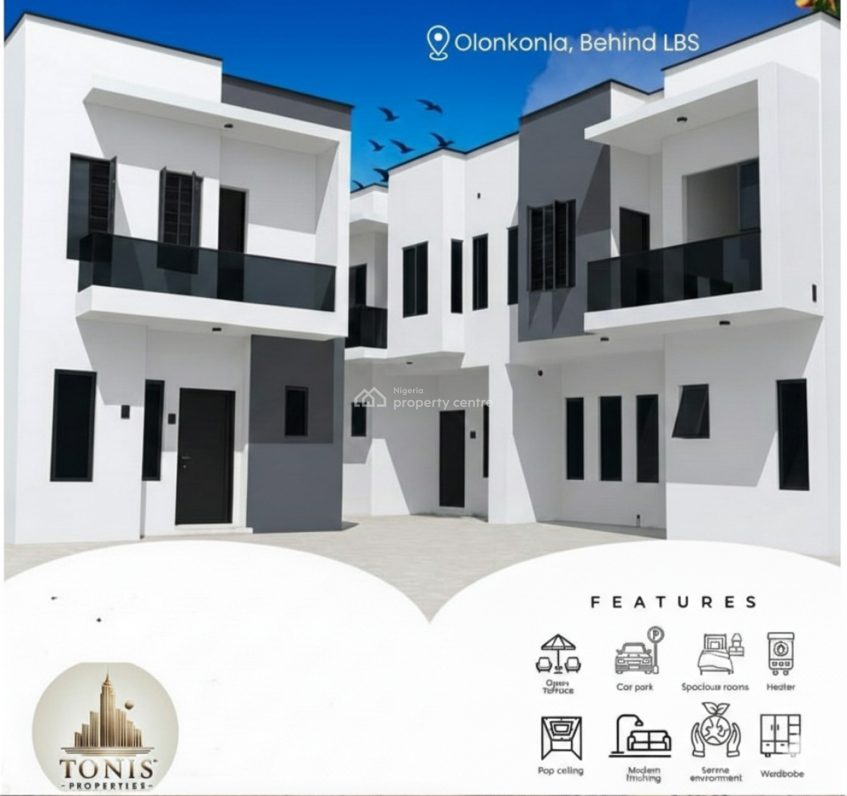 3 Bedroom Terrace Duplex, Lbs Axis, Olokonla, Ajah, Lagos, Terraced Duplex for Sale