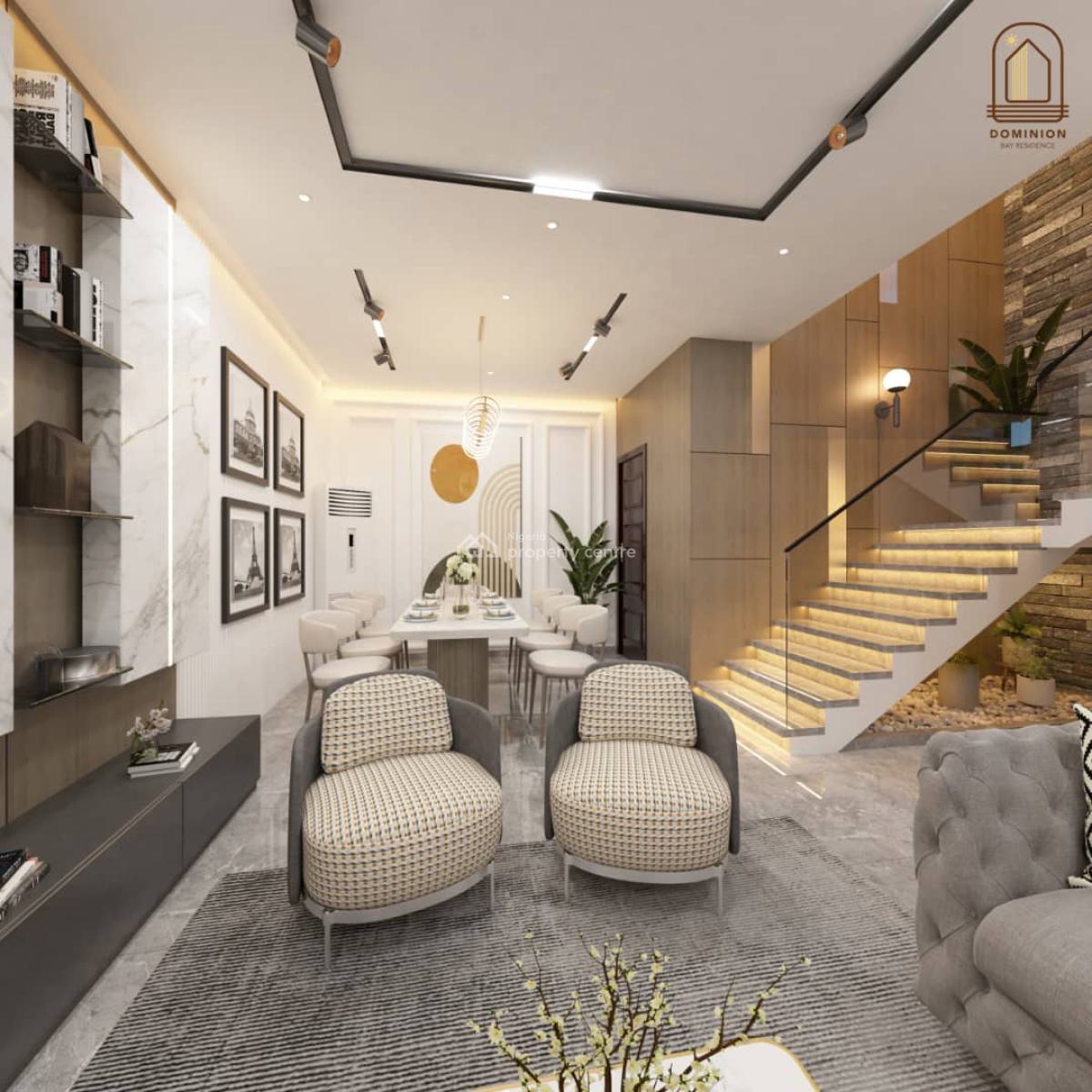 3 Bedroom Terraced Duplex, Dominion Bay Residence, Ogombo, Ajah, Lagos, Terraced Duplex for Sale