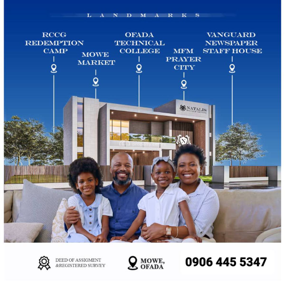 Plots & Acres of Land, Mowe-ofada Off Lagos-ibadan Expressway, Obafemi Owode, Ogun, Residential Land for Sale