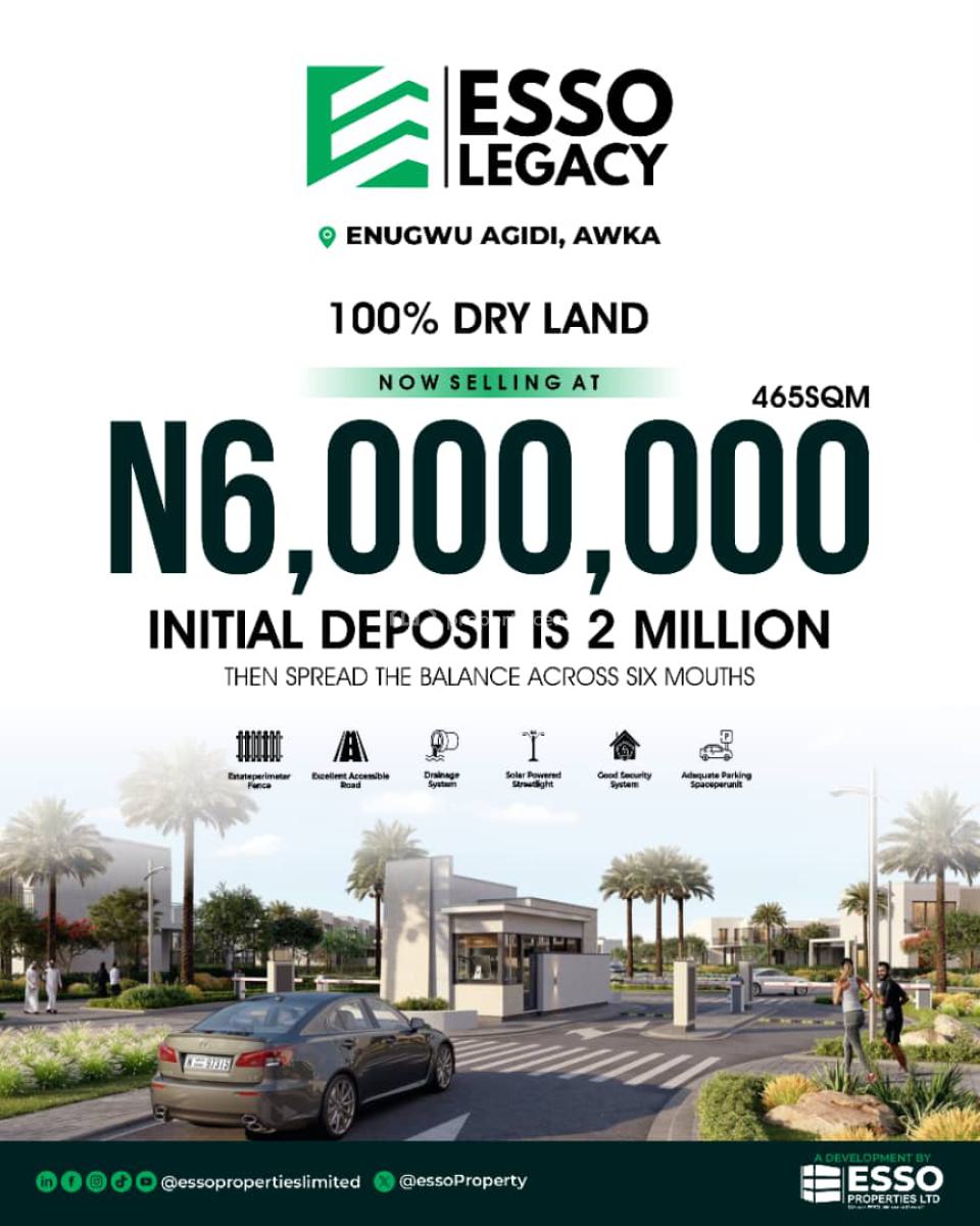 C of O Title Land Strategically Located, Enugwu-agidi, Njikoka, Anambra, Mixed-use Land for Sale