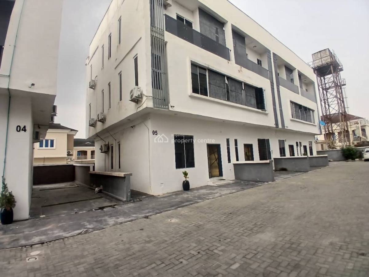 Furnished 4 Bedroom Terrace House with 1-room Domestic Staff Quarters, Lara Ademola Street, Agungi, Lekki, Lagos, Terraced Duplex for Rent