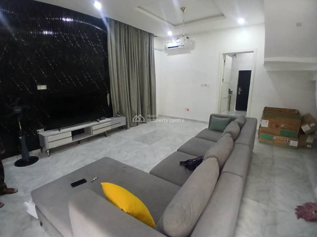 Furnished 4 Bedroom Terrace House with 1-room Domestic Staff Quarters, Lara Ademola Street, Agungi, Lekki, Lagos, Terraced Duplex for Rent