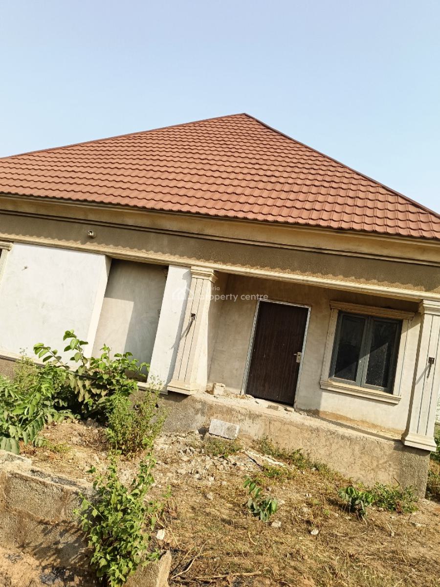 Standard 3 Bedrooms Bungalow in an Estate, Semi Finished, Grow Homes Estate, Chikakore, Kubwa, Abuja, Detached Bungalow for Sale