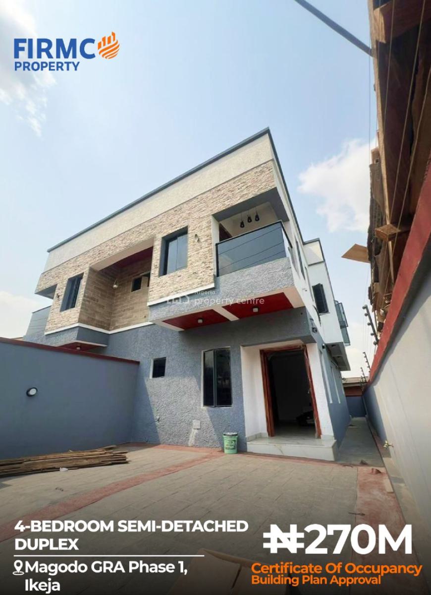 Exquisitely Crafted 4 Bedrooms Semi-detached Duplex, Gra Phase 1, Magodo, Lagos, Semi-detached Duplex for Sale