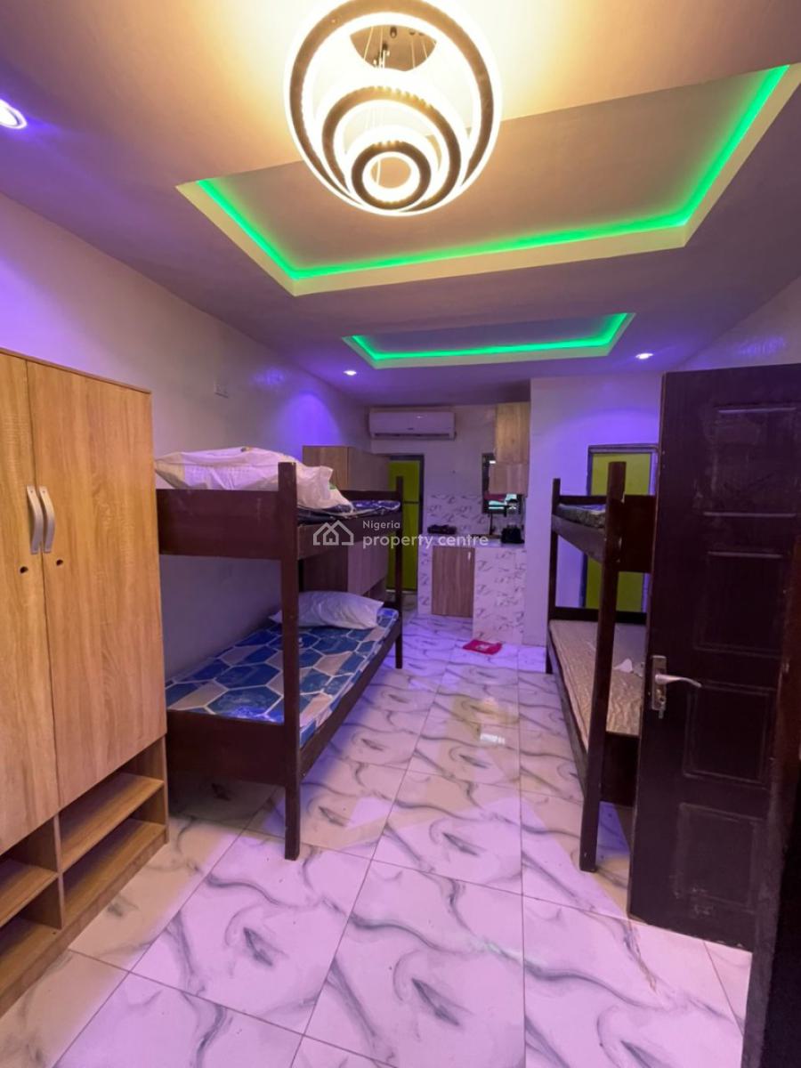 Furnished 1 Bedroom Shared Apartment 10 Man Room for Female, 35 Akinsoji Street, Fadeyi, Shomolu, Lagos, Mini Flat (room and Parlour) for Rent